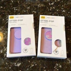 2 otter box pop socket figure series cases iPhone 12-12pro